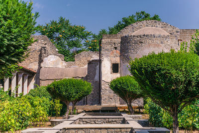 View of old ruin building