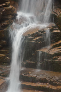 Scenic view of waterfall