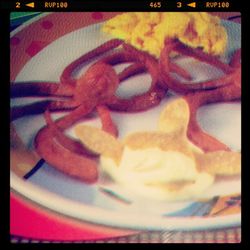 Close-up of food on table