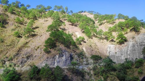 Scenic view of rocky mountain against sky