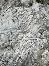 High angle view of rock formations