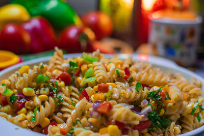 Close-up of food in plate