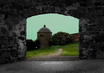 Entrance of building