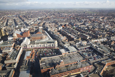 High angle view of cityscape