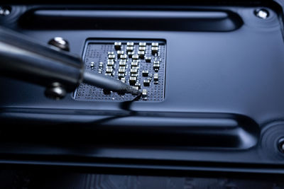 Close-up of machine part