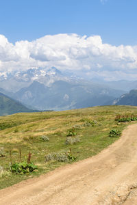 Scenic view of landscape against sky