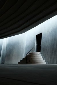Low angle view of escalator
