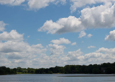 Scenic view of landscape against cloudy sky