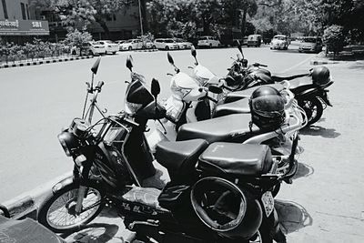 Motorcycle on road