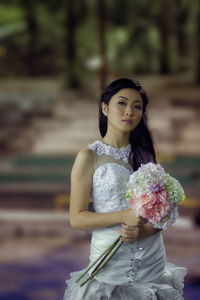 Young woman looking at camera