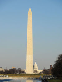 View of monument against clear sky