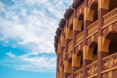 Low angle view of buildings against sky