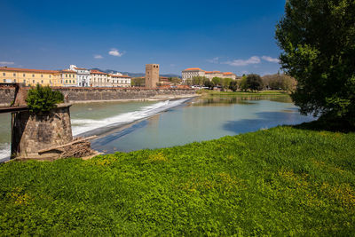 Scenic view of river against sky