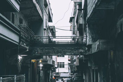 Low angle view of buildings in city