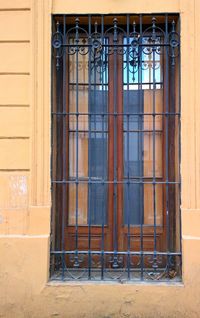 Colonial window in the street 