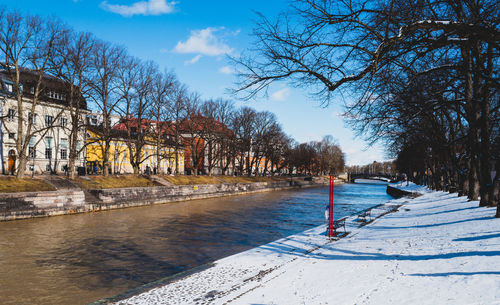 Scenic view of river against sky