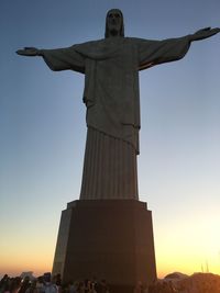 Low angle view of statue
