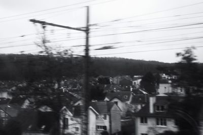 Electricity pylon against sky