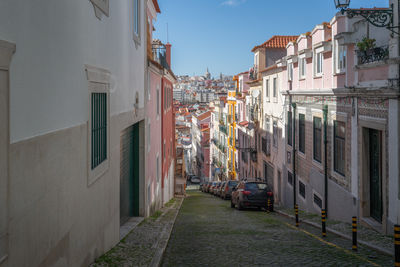 Street amidst buildings in city