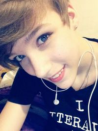 Portrait of young woman