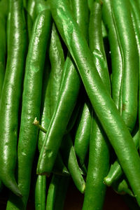 Full frame shot of green beans