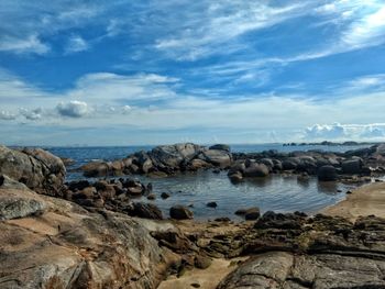 Scenic view of sea against sky