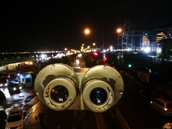 City street at night