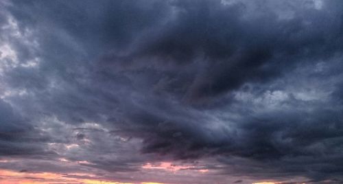 Low angle view of dramatic sky