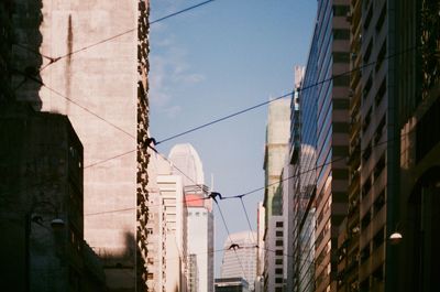 Low angle view of buildings against sky