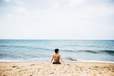 Woman on beach