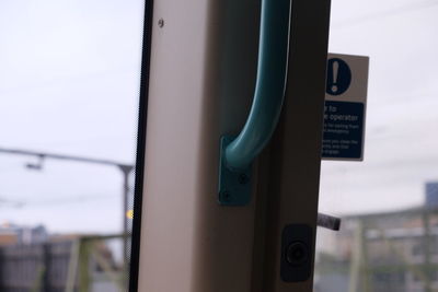 Close-up of metallic structure