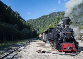 Train on railroad track