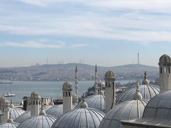 Panoramic view of city against sky