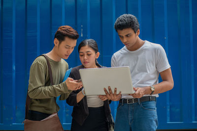 Young man using mobile phone