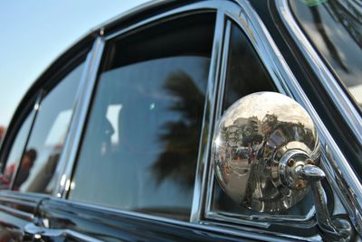 Close-up of cropped car