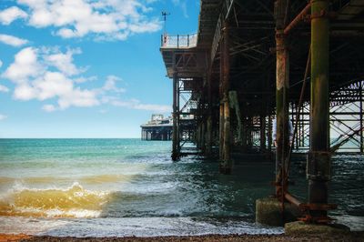 Brighton pier from below