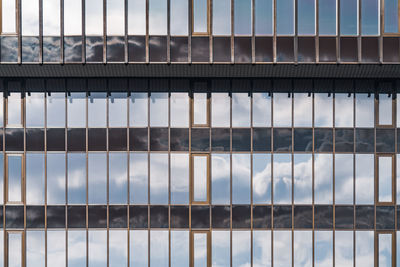 Full frame shot of glass building