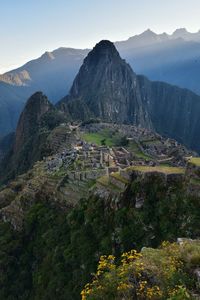 Scenic view of mountain range