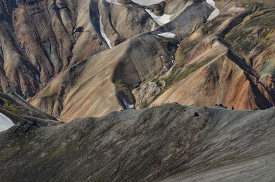 Scenic view of land and mountains