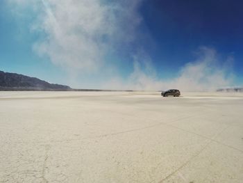 Scenic view of desert against sky