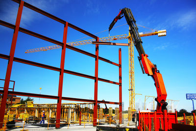 Crane at construction site