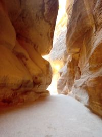 Close-up of rock formation