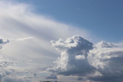 Low angle view of clouds in sky