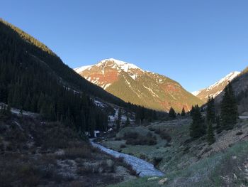 Sunrise in the san juan mountains