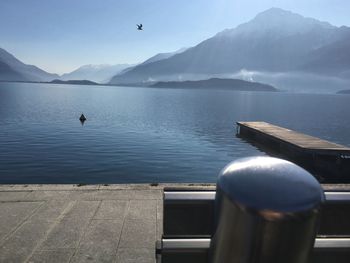 Scenic view of calm lake