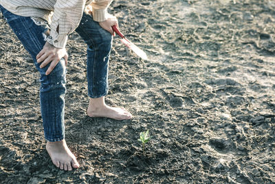 Low section of people standing on ground