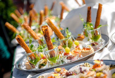 Close-up of food in plate