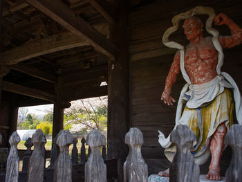 Statues in temple