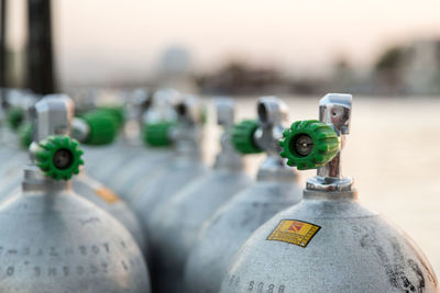 Extreme close up of colored pencils
