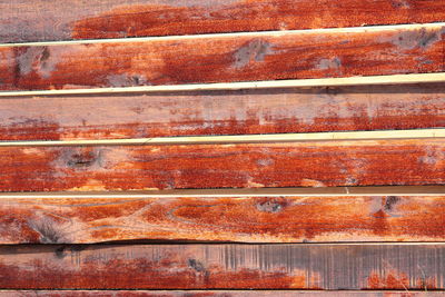 Full frame shot of rusty metallic structure